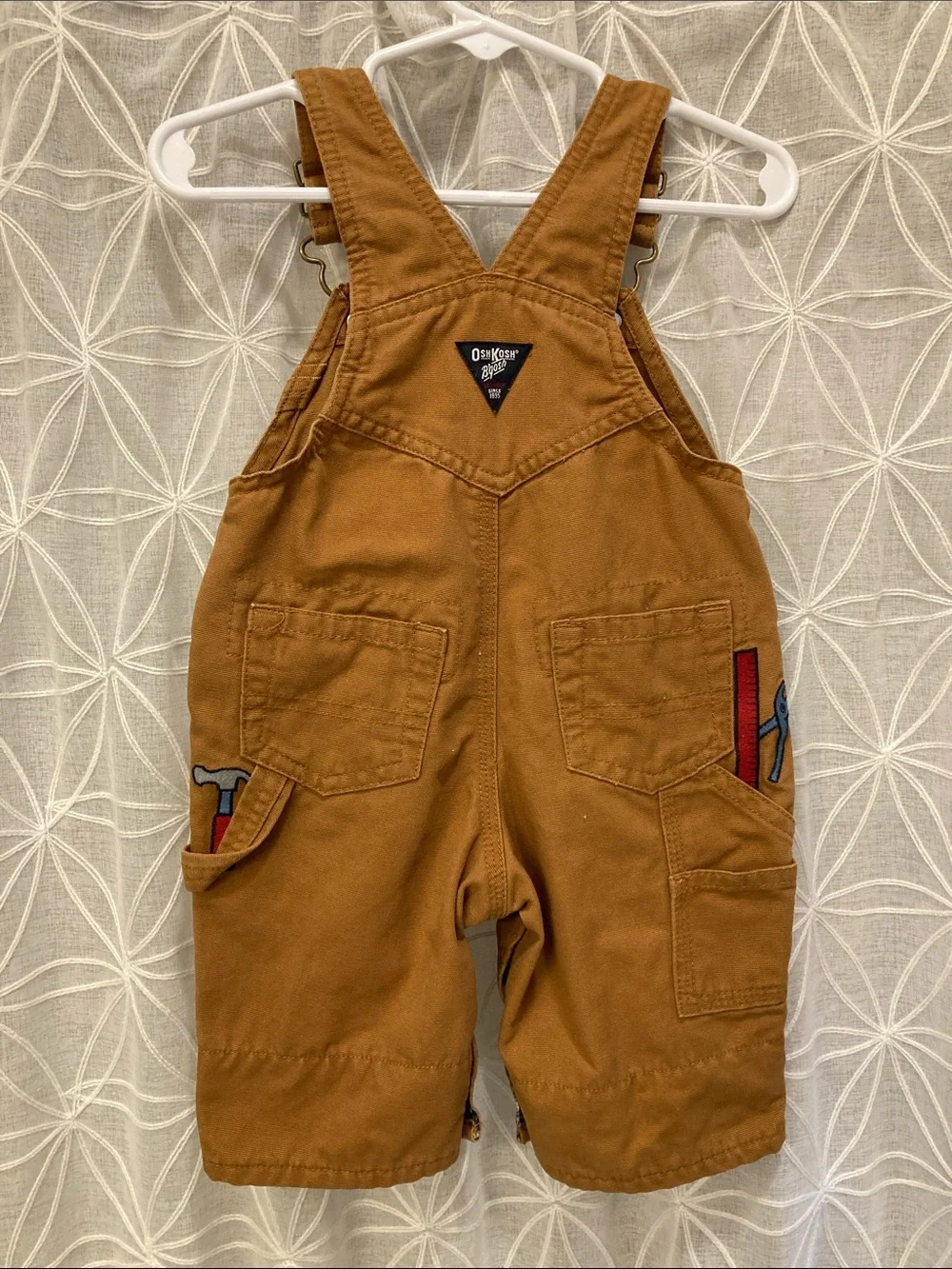 OshKosh B'gosh Caramel Brown Kids Utility Overalls
